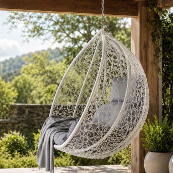 Viseća Fotelja Cocoon Hanging Toscana Bijela 2