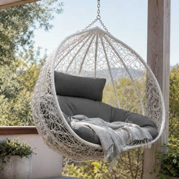 Viseća Fotelja Cocoon Hanging Toscana Bijela 4