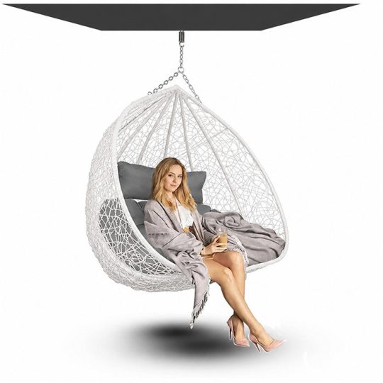 Viseća Fotelja Cocoon Hanging Toscana Bijela