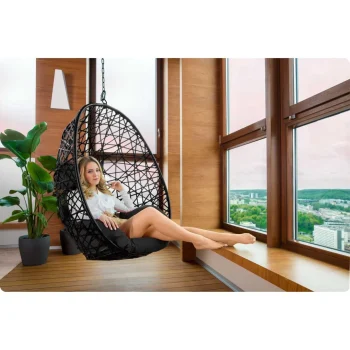 Viseća Vrtna Stolica Sabana Sofotel Crna 6