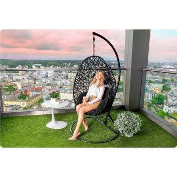 Viseća Vrtna Stolica Sabana Sofotel Crna 8