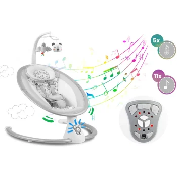Višenamjenska Ljuljačka S Automatskim Ljuljanjem, Bijela I Siva Ricokids 705000 15