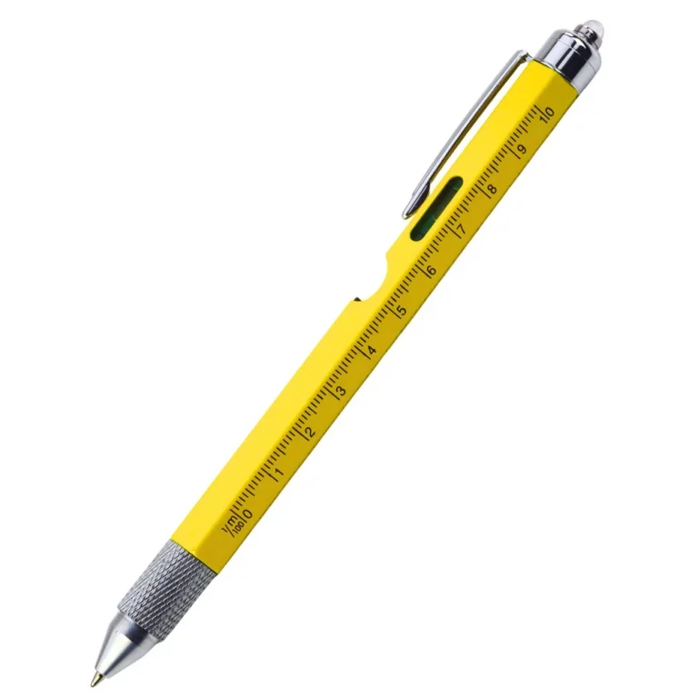 Višenamjenska Olovka 8 U 1 Libela Led Odvijač žuta 2