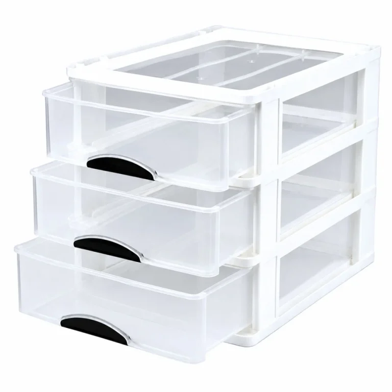 Višenamjenski Organizator S 3 Ladice, Plastični, Bijeli 3