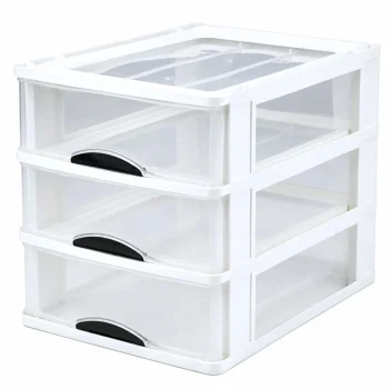 Višenamjenski Organizator S 3 Ladice, Plastični, Bijeli 6