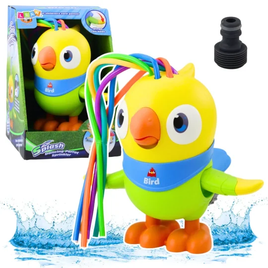 Vodena Igračka Fontana Papiga S Pokretnim Elementima, žuta 20 Cm 1