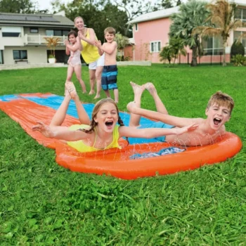 Vodeni Tobogan Za Djecu 3+ Dvostruka Staza 488 Cm Bestway + Krpa Za Popravak 7