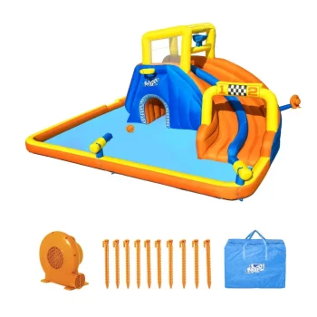 Vodeni Zabavni Park Za Djecu 5+ Bestway Tobogan + Košarka + Tunel + Tuš 3