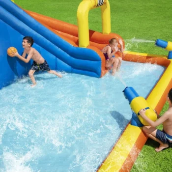 Vodeni Zabavni Park Za Djecu 5+ Bestway Tobogan + Košarka + Tunel + Tuš 6