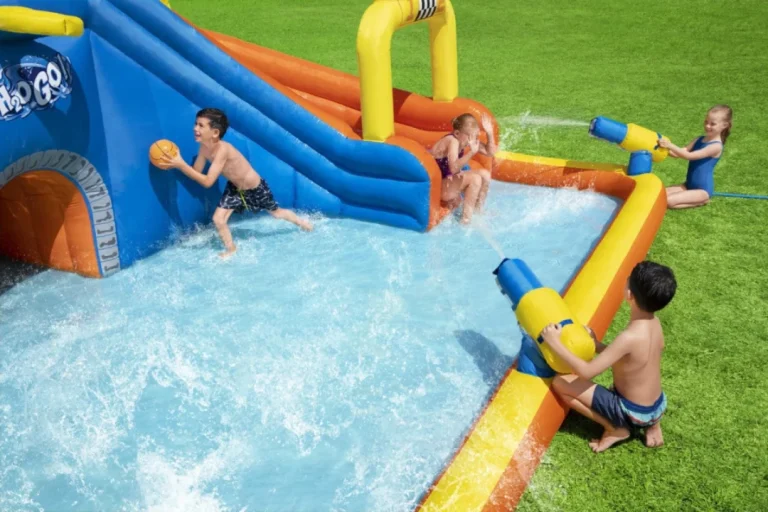 Vodeni Zabavni Park Za Djecu 5+ Bestway Tobogan + Košarka + Tunel + Tuš 6