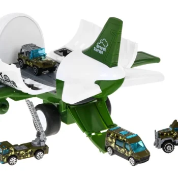 Vojni Avion 2u1 S Parkiralištem I 6 Vozila 3+ 7