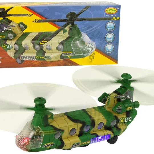 Vojni Helikopter, Ogromna Krila, Svjetla, Zvuk Moro 1