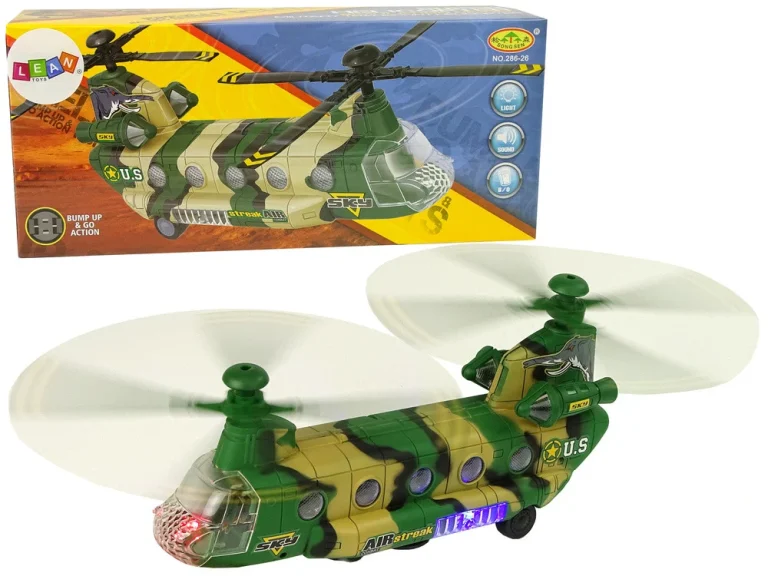 Vojni Helikopter, Ogromna Krila, Svjetla, Zvuk Moro 1