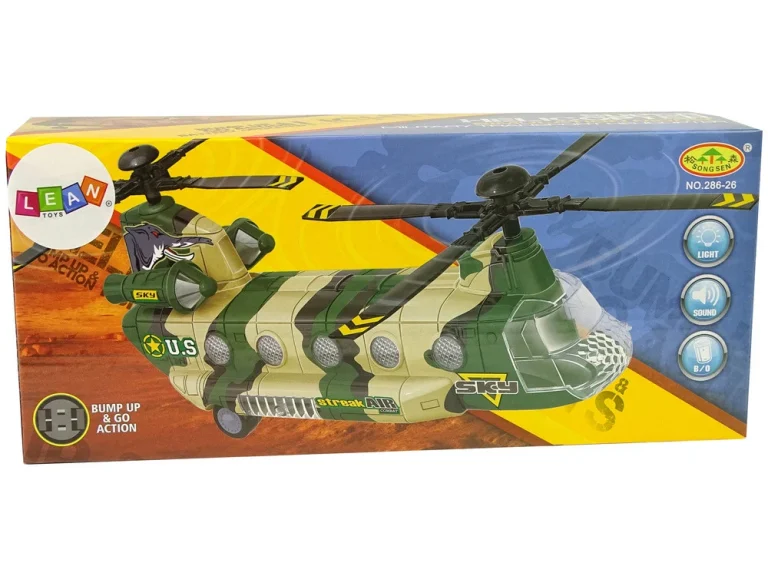 Vojni Helikopter, Ogromna Krila, Svjetla, Zvuk Moro 4