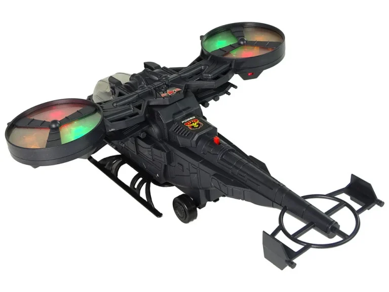 Vojni Helikopter, Ogromna Krila, Svjetla, Zvuk Rotacije 4