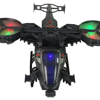 Vojni Helikopter, Ogromna Krila, Svjetla, Zvuk Rotacije 5