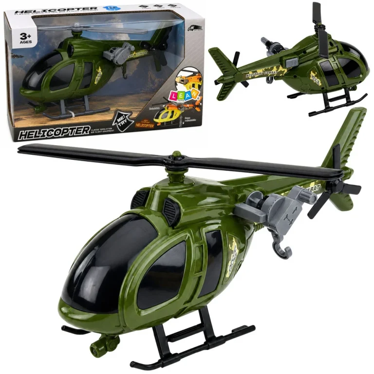 Vojni Helikopter Sa Svjetlima Kuke Zvuči Zeleno 1