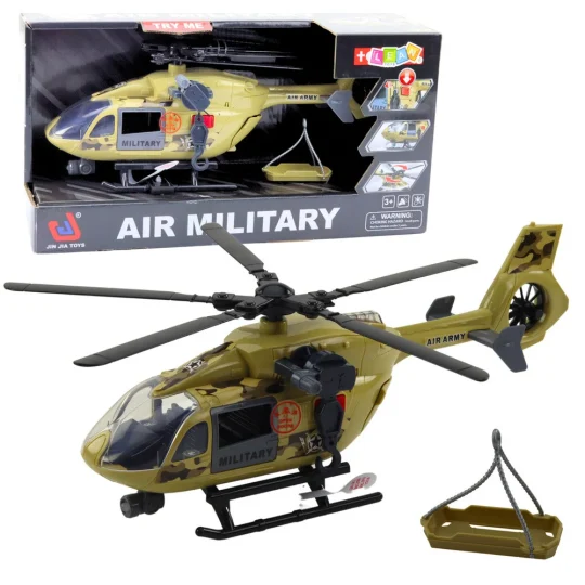 Vojni Helikopter, Vojnička Kuka, Svjetla, Zvukovi Nosila 1:14 1