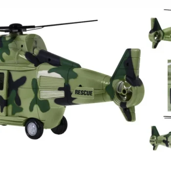 Vojni Helikopter Za Djecu 3+ Svijetlozeleni + Zvukovi Svjetla + Pokretni Dijelovi 3