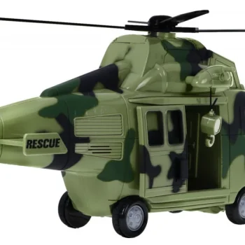 Vojni Helikopter Za Djecu 3+ Svijetlozeleni + Zvukovi Svjetla + Pokretni Dijelovi 5