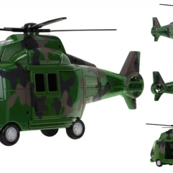 Vojni Helikopter Za Djecu 3+ Zeleni + Zvukovi Svjetla + Pokretni Dijelovi 2