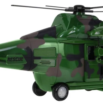 Vojni Helikopter Za Djecu 3+ Zeleni + Zvukovi Svjetla + Pokretni Dijelovi 6