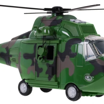Vojni Helikopter Za Djecu 3+ Zeleni + Zvukovi Svjetla + Pokretni Dijelovi 7