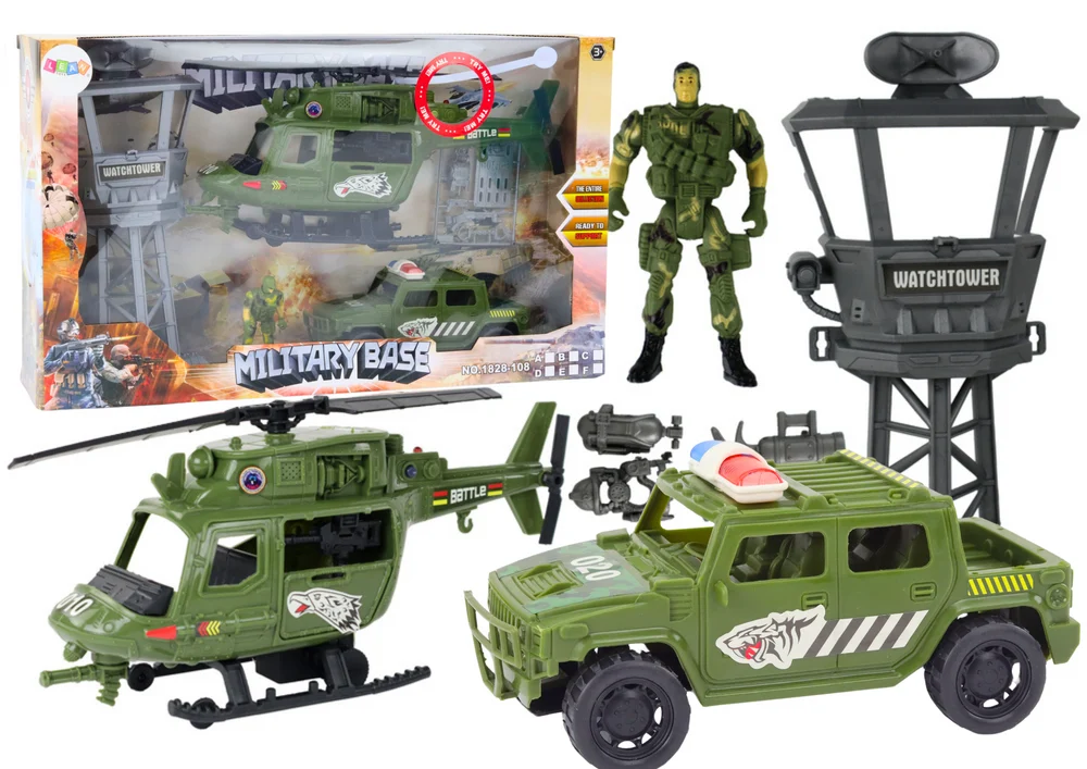 Vojni Set Helikopter, Borbeno Vozilo, Toranj I Vojnik 1