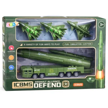 Vojni Set Kamion Bacač Raketa I Borbeni Avioni 5