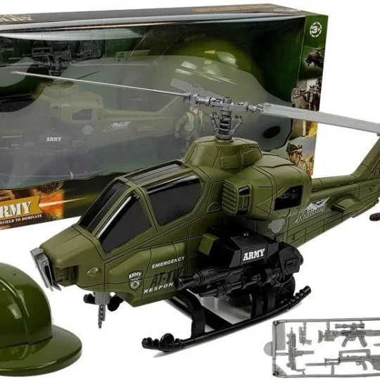 Vojni Set S Helikopterom, Kacigom I Figurom Vojnika 1