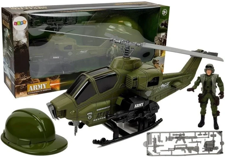 Vojni Set S Helikopterom, Kacigom I Figurom Vojnika 1