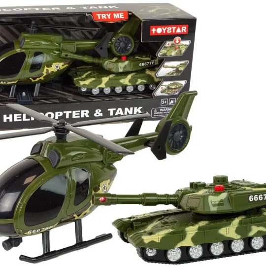 Vojni Set Tenk I Helikopter, Pogon Na Trenje 1