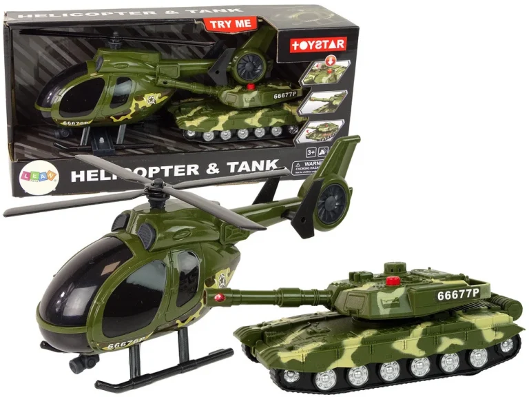 Vojni Set Tenk I Helikopter, Pogon Na Trenje 1