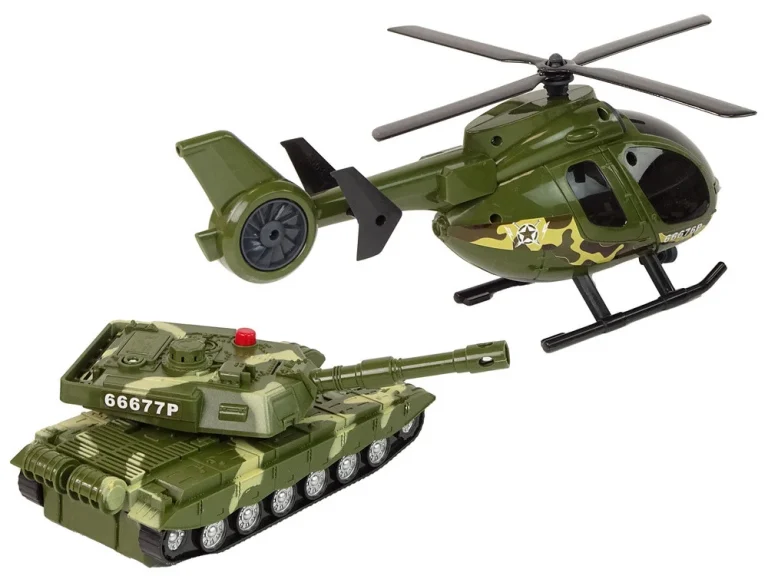 Vojni Set Tenk I Helikopter, Pogon Na Trenje 4