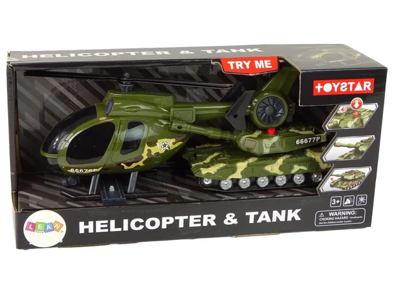 Vojni Set Tenk I Helikopter, Pogon Na Trenje 5