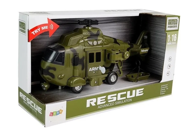 Vojni Spasilački Helikopter 1:16 Kuka Sa Zvučnim Svjetlom 5