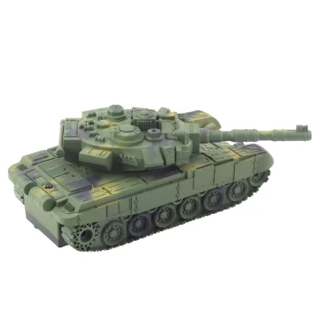 Vojni Tenk T90 S Daljinskim Upravljanjem, Rc Svjetlima, Zvuci Zeleno 1:18 3