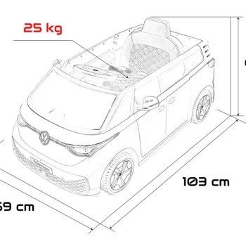 Volkswagen Id Buzz Plavo Vozilo 2