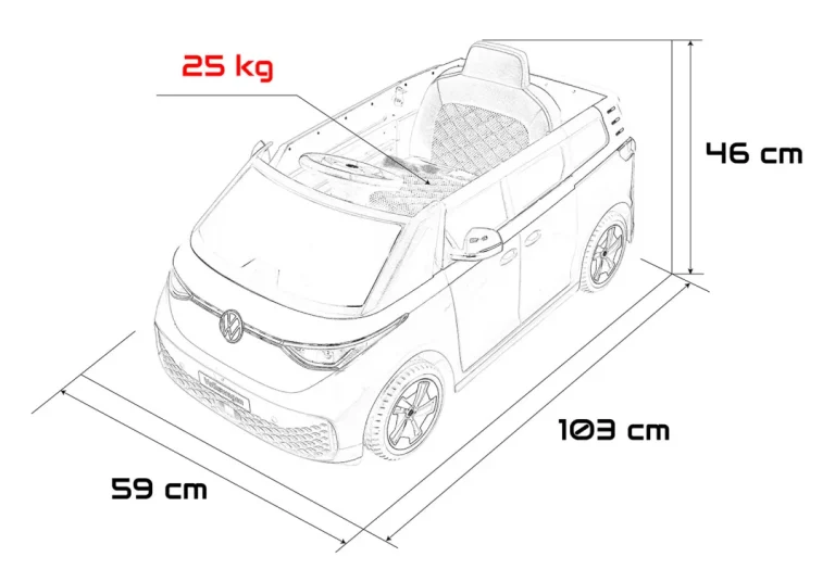 Volkswagen Id Buzz Plavo Vozilo 2