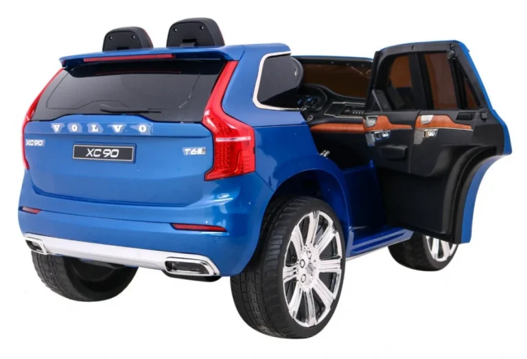 Volvo Xc90 Dječji Suv Na Baterije Plava Boja + Daljinski Upravljač + Nosač Prtljage 10