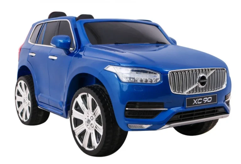 Volvo Xc90 Dječji Suv Na Baterije Plava Boja + Daljinski Upravljač + Nosač Prtljage 11
