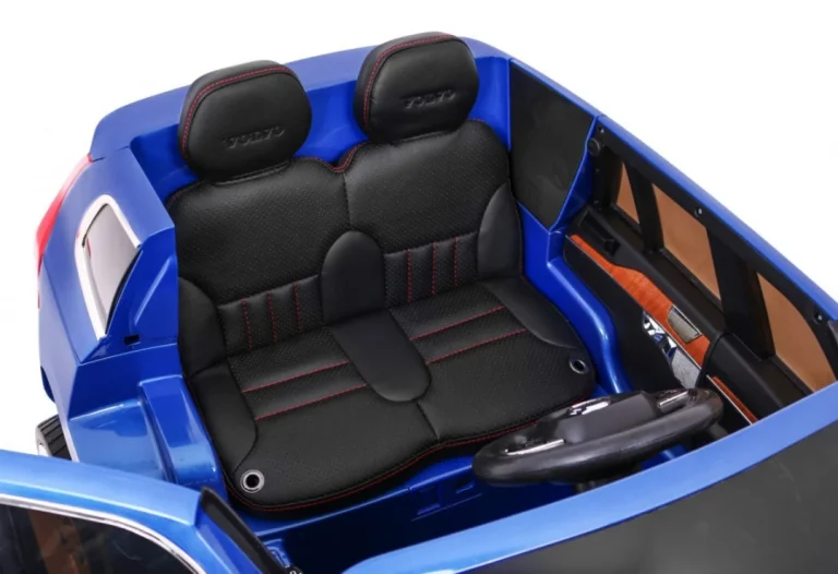 Volvo Xc90 Dječji Suv Na Baterije Plava Boja + Daljinski Upravljač + Nosač Prtljage 12