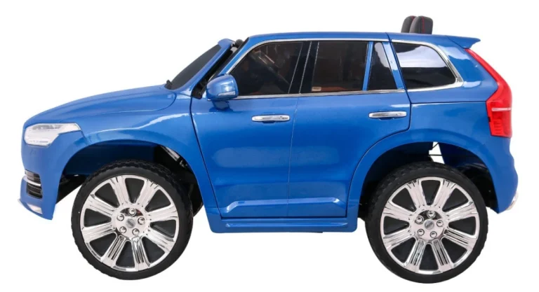 Volvo Xc90 Dječji Suv Na Baterije Plava Boja + Daljinski Upravljač + Nosač Prtljage 4