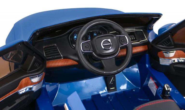 Volvo Xc90 Dječji Suv Na Baterije Plava Boja + Daljinski Upravljač + Nosač Prtljage 8