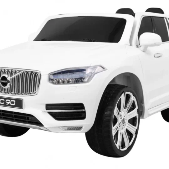 Volvo Xc90 Na Baterije Za Djecu Bijeli + Daljinski Upravljač + Nosač Za Prtljagu + Eva, Bijela 1