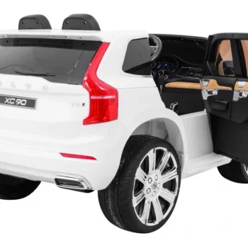 Volvo Xc90 Na Baterije Za Djecu Bijeli + Daljinski Upravljač + Nosač Za Prtljagu + Eva, Bijela 11