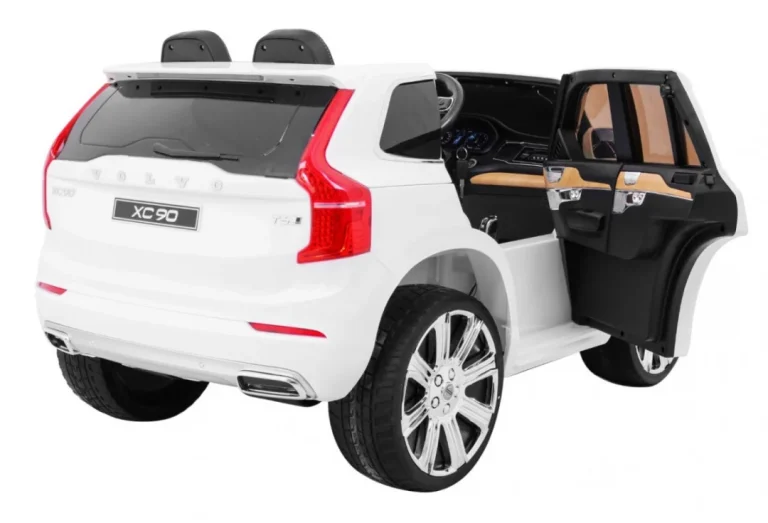 Volvo Xc90 Na Baterije Za Djecu Bijeli + Daljinski Upravljač + Nosač Za Prtljagu + Eva, Bijela 11