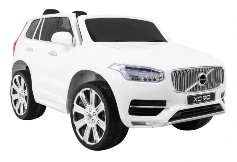 Volvo Xc90 Na Baterije Za Djecu Bijeli + Daljinski Upravljač + Nosač Za Prtljagu + Eva, Bijela 12