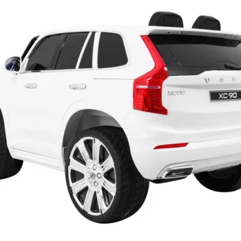Volvo Xc90 Na Baterije Za Djecu Bijeli + Daljinski Upravljač + Nosač Za Prtljagu + Eva, Bijela 5