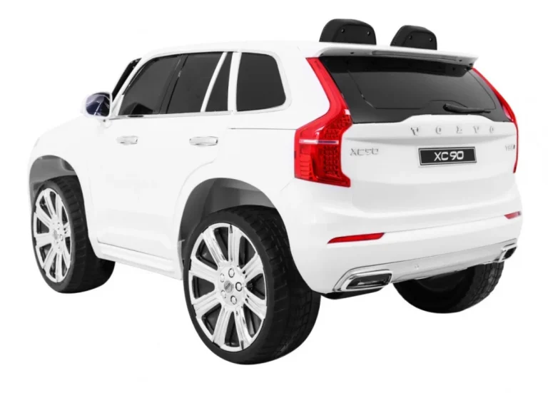 Volvo Xc90 Na Baterije Za Djecu Bijeli + Daljinski Upravljač + Nosač Za Prtljagu + Eva, Bijela 5